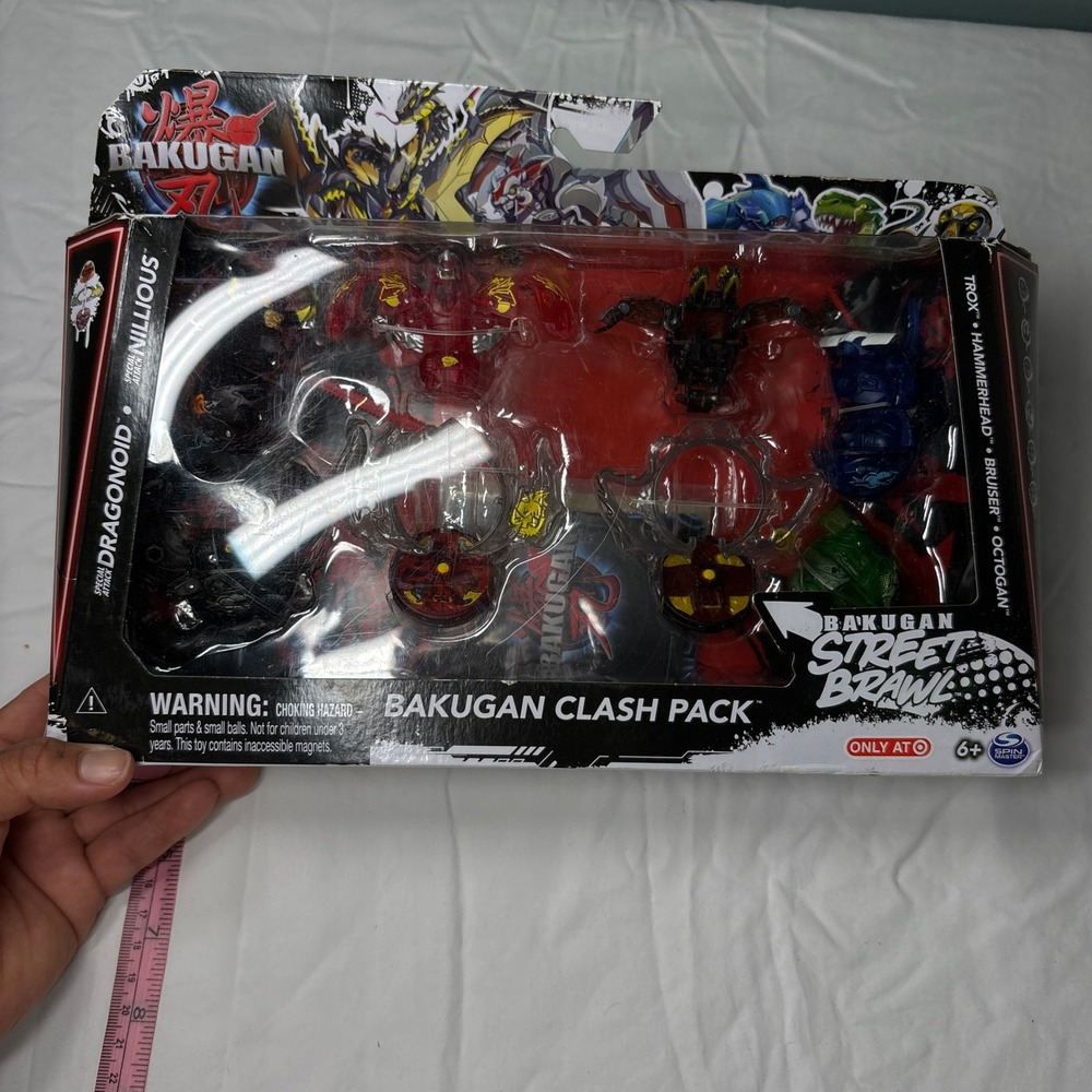 Bakugan Street Brawl Clash Pack Target Exclusive Dragonoid Nillious 6-Pack Set